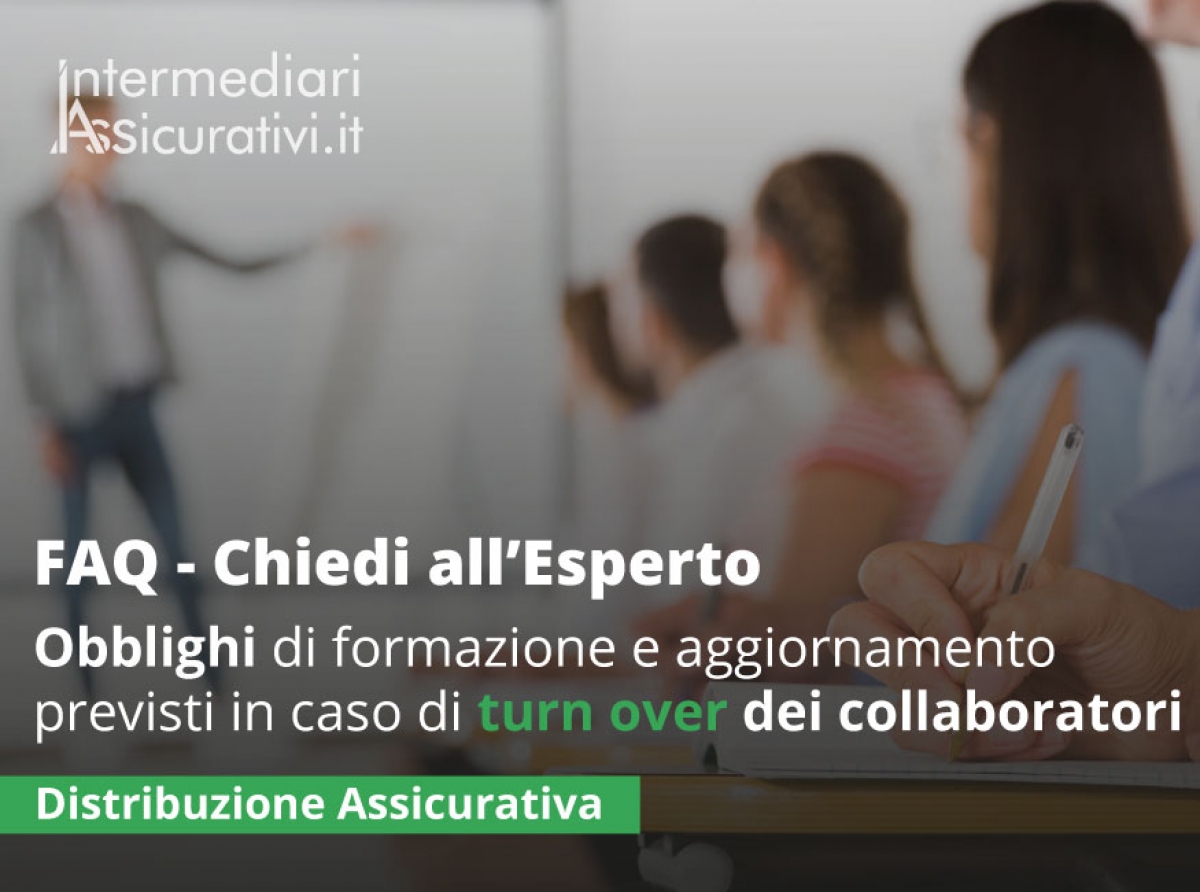 Quali sono gli obblighi di formazione e aggiornamento previsti in caso di turn over dei collaboratori per avvicendamento di incarichi?